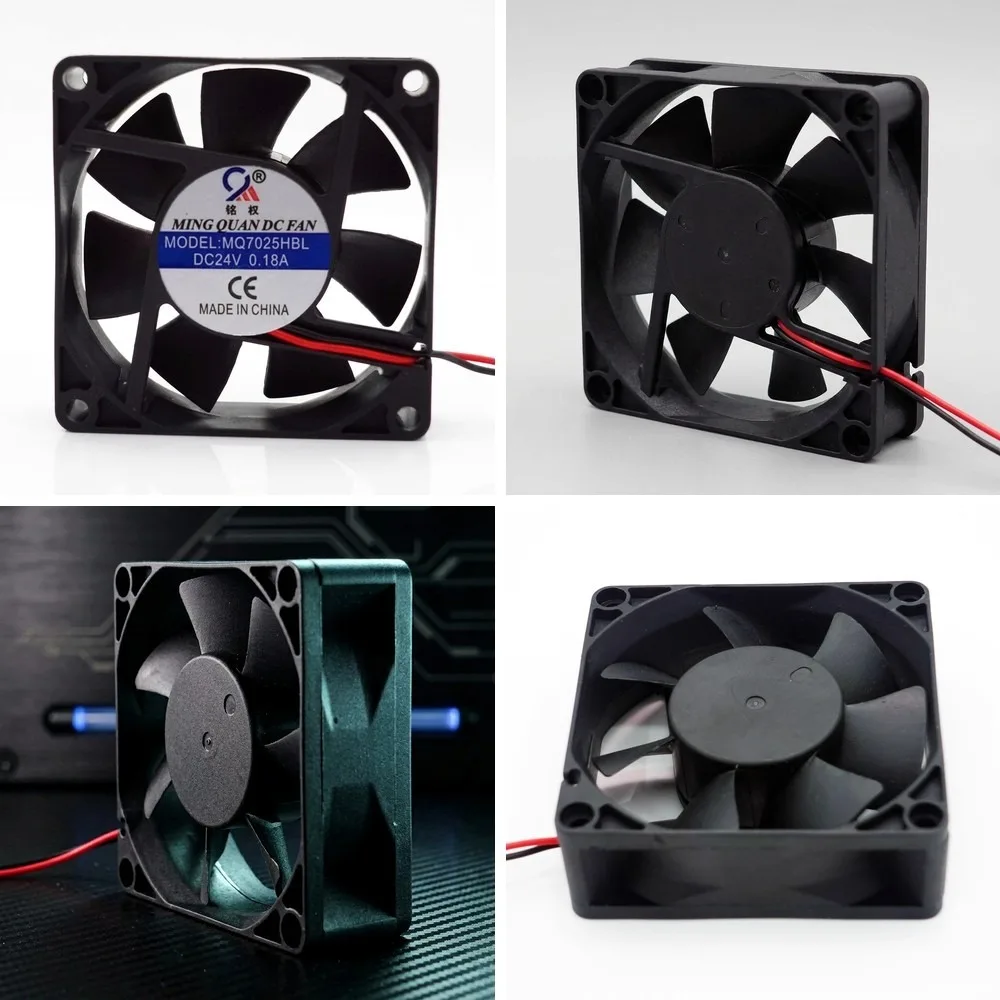 For MINGQUAN MQ7025HBL DC24V 0.18A 7CM 2-Wire Ball Cooling Fan
For MINGQUAN MQ7025HBL DC24V 0.18A 7CM 2-Wire Ball Cooling Fan