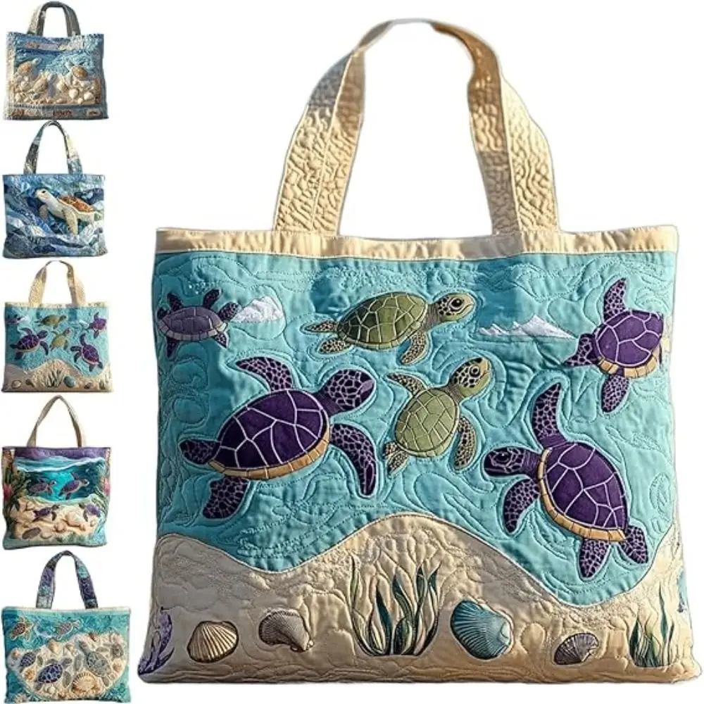 Новая сумка-тоут с принтом черепахи, мягкая и прочная, из холщовой ткани, с 3D-изображением морской черепахи, большая вместительная сумка через плечо
Новая сумка-тоут с принтом черепахи, мягкая и прочная, из холщовой ткани, с 3D-изображением морской черепахи, большая вместительная сумка через плечо