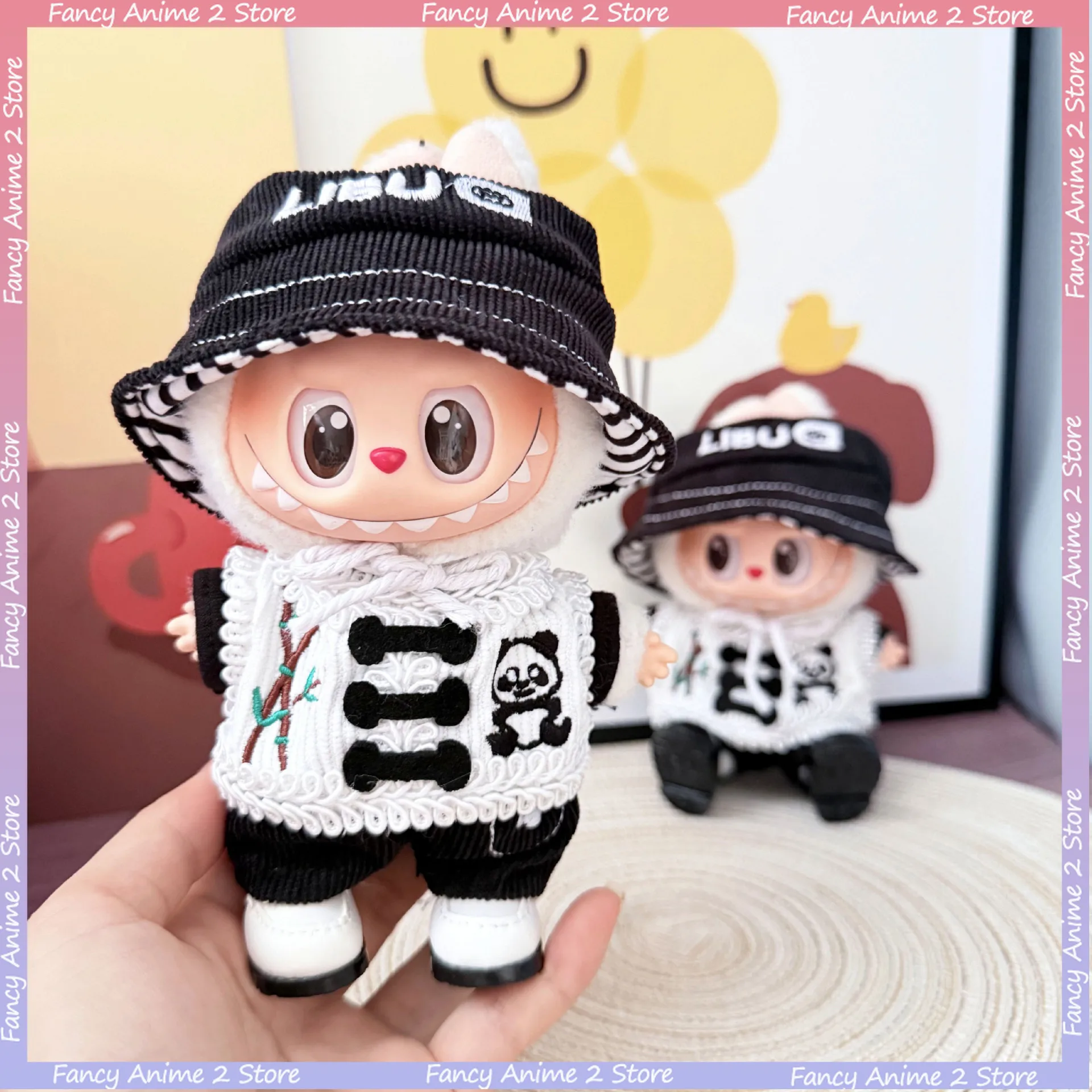 Cartoon Cute Bamboo Pattern Panda Doll Clothes Outfit Suitable for V1 V2 V3 Labubu Mini Plush Doll Clothing Fashion Accessories
Cartoon Cute Bamboo Pattern Panda Doll Clothes Outfit Suitable for V1 V2 V3 Labubu Mini Plush Doll Clothing Fashion Accessories