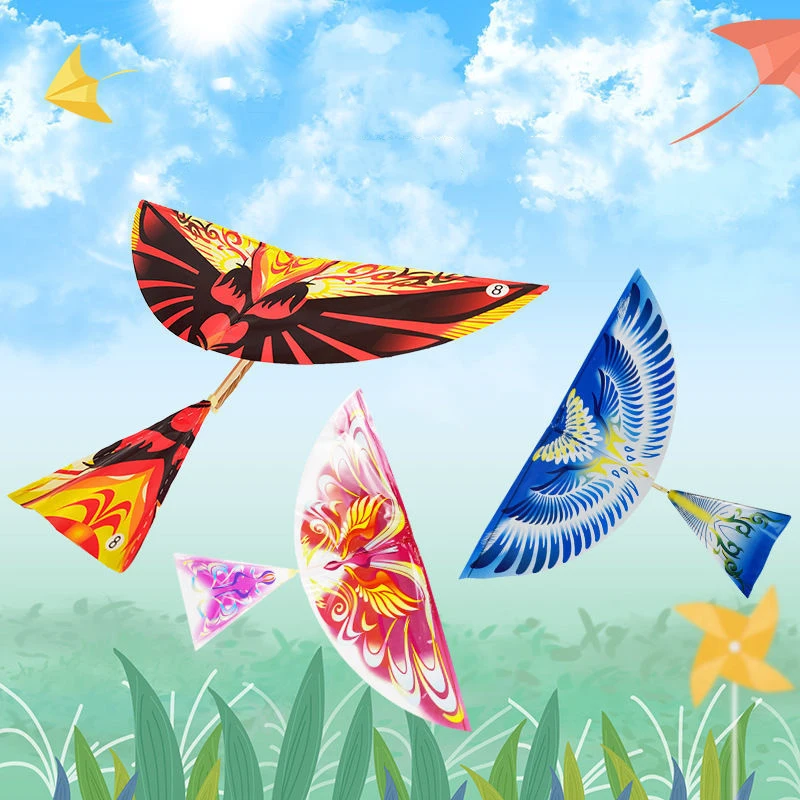 New Flying Birds Kite Elastic Rubber Band Powered Flying Birds Kite Funny Kids Toy Gift Outdoor Sports 3PCS Random Color
New Flying Birds Kite Elastic Rubber Band Powered Flying Birds Kite Funny Kids Toy Gift Outdoor Sports 3PCS Random Color