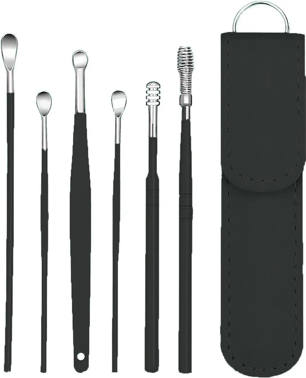 6-Piece Ear Wax Removal Kit with Stainless Steel Tools and Storage Box for Adults & Kids
6-Piece Ear Wax Removal Kit with Stainless Steel Tools and Storage Box for Adults & Kids