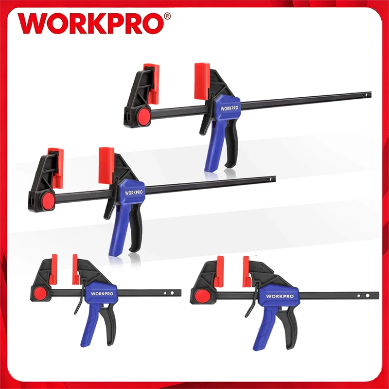 WORKPRO 6'' 12'' Inch Light Weight Portable 18'' 24'' Inch Heavy Duty Quick Release Woodworking Bar Clamp/Spreader
WORKPRO 6'' 12'' Inch Light Weight Portable 18'' 24'' Inch Heavy Duty Quick Release Woodworking Bar Clamp/Spreader