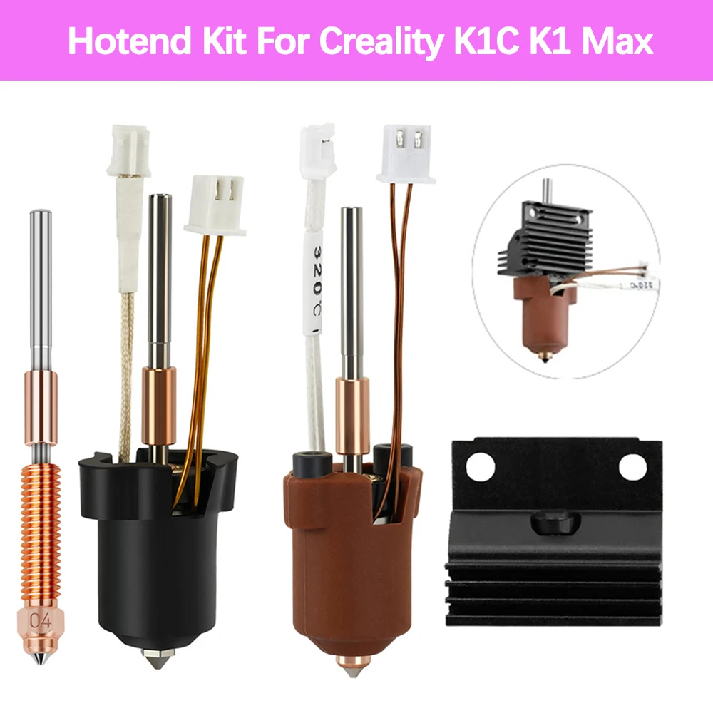 Комплект керамических нагревательных блоков для Creality K1C/K1 Max Hotend Quick Swap K1 SE Hot End с высокой пропускной печатающей головкой, детали 3D-принтера
Комплект керамических нагревательных блоков для Creality K1C/K1 Max Hotend Quick Swap K1 SE Hot End с высокой пропускной печатающей головкой, детали 3D-принтера