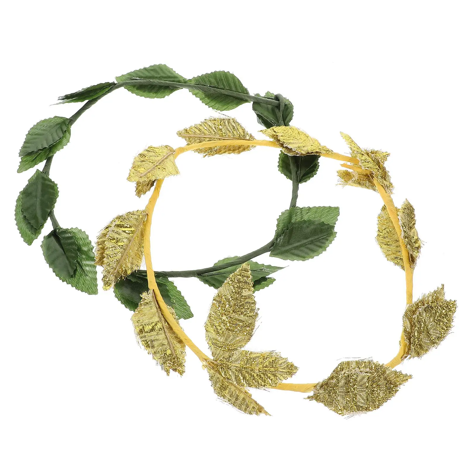 2Pcs Leaf Bride Garland Headpiece Green Gold Party Bridal Wreath Cosplay Roman Crown Headpiece Wedding Prom Birthday
2Pcs Leaf Bride Garland Headpiece Green Gold Party Bridal Wreath Cosplay Roman Crown Headpiece Wedding Prom Birthday