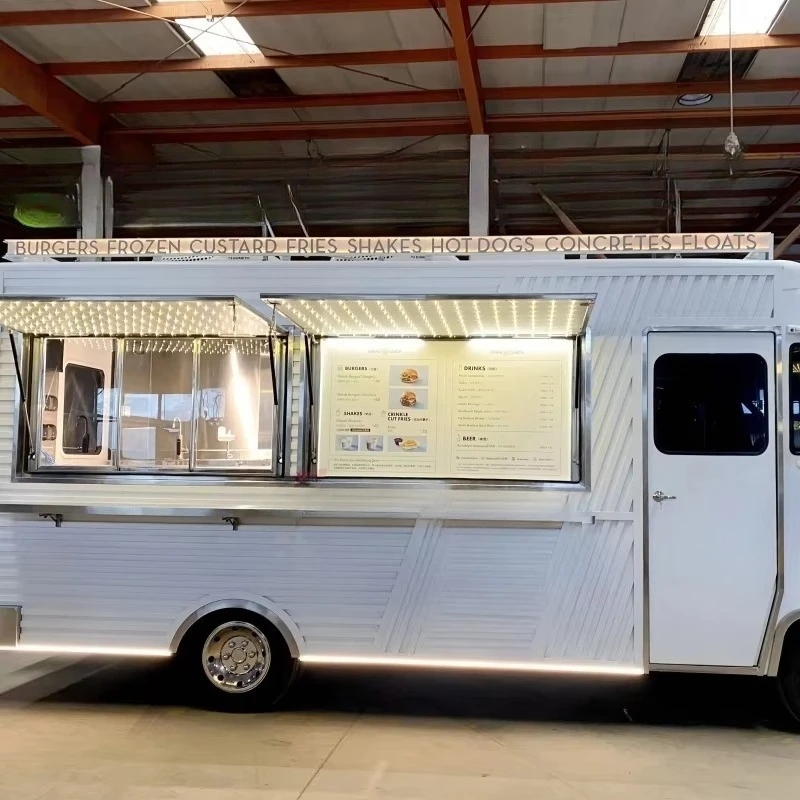 Elegant Mobile Catering Trailer With Decorative Lights Suitable For Various Gourmet Service Business
Elegant Mobile Catering Trailer With Decorative Lights Suitable For Various Gourmet Service Business