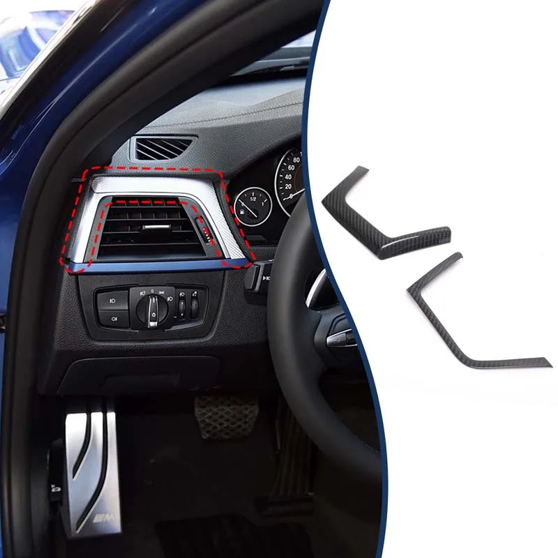For BMW 3 4 Series F30 F32 2016-2019 LHD Real carbon fiber Central control instrument panel side air outlet frame sticker
For BMW 3 4 Series F30 F32 2016-2019 LHD Real carbon fiber Central control instrument panel side air outlet frame sticker