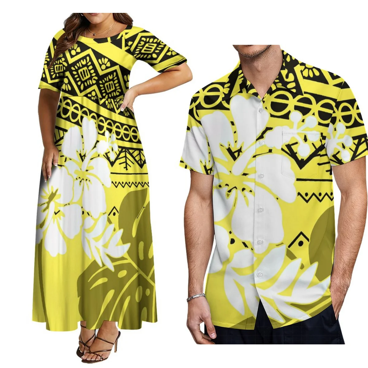 High Quality Women'S Short Sleeve O-Neck Dress Hawaii Polynesian Tribe Designed Men'S Shirt Couple Set Free Shipping
High Quality Women'S Short Sleeve O-Neck Dress Hawaii Polynesian Tribe Designed Men'S Shirt Couple Set Free Shipping