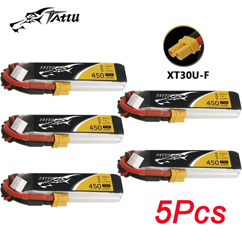 Аккумуляторная батарея TATTU 75C 450 мАч 7,4 В Lipo с XT30 для радиоуправляемого вертолета квадрокоптера FPV гоночного дрона Запчасти 2S перезаряжаемая батарея
Аккумуляторная батарея TATTU 75C 450 мАч 7,4 В Lipo с XT30 для радиоуправляемого вертолета квадрокоптера FPV гоночного дрона Запчасти 2S перезаряжаемая батарея
