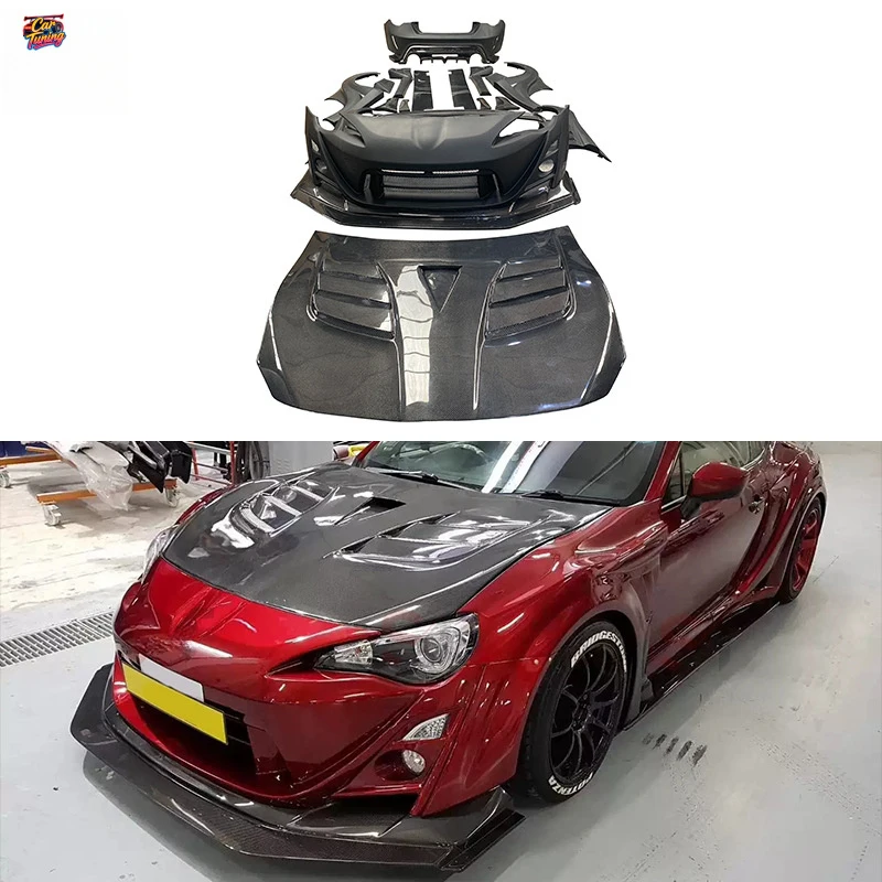 Suitable for Toyota GT86 Subaru BRZ modification with Varis wide-body kit, carbon fiber hood, rear spoiler, and front bumper
Suitable for Toyota GT86 Subaru BRZ modification with Varis wide-body kit, carbon fiber hood, rear spoiler, and front bumper