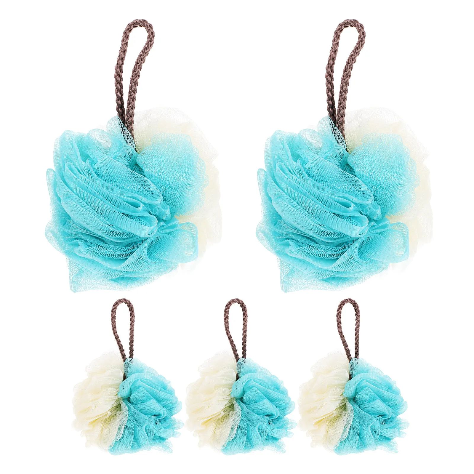 5Pcs Bath Loofah Set Gentle Exfoliating Shower Sponge for Body Scrubbing Rich Lather Portable Skin Cleaning Bath Ball for Adults
5Pcs Bath Loofah Set Gentle Exfoliating Shower Sponge for Body Scrubbing Rich Lather Portable Skin Cleaning Bath Ball for Adults