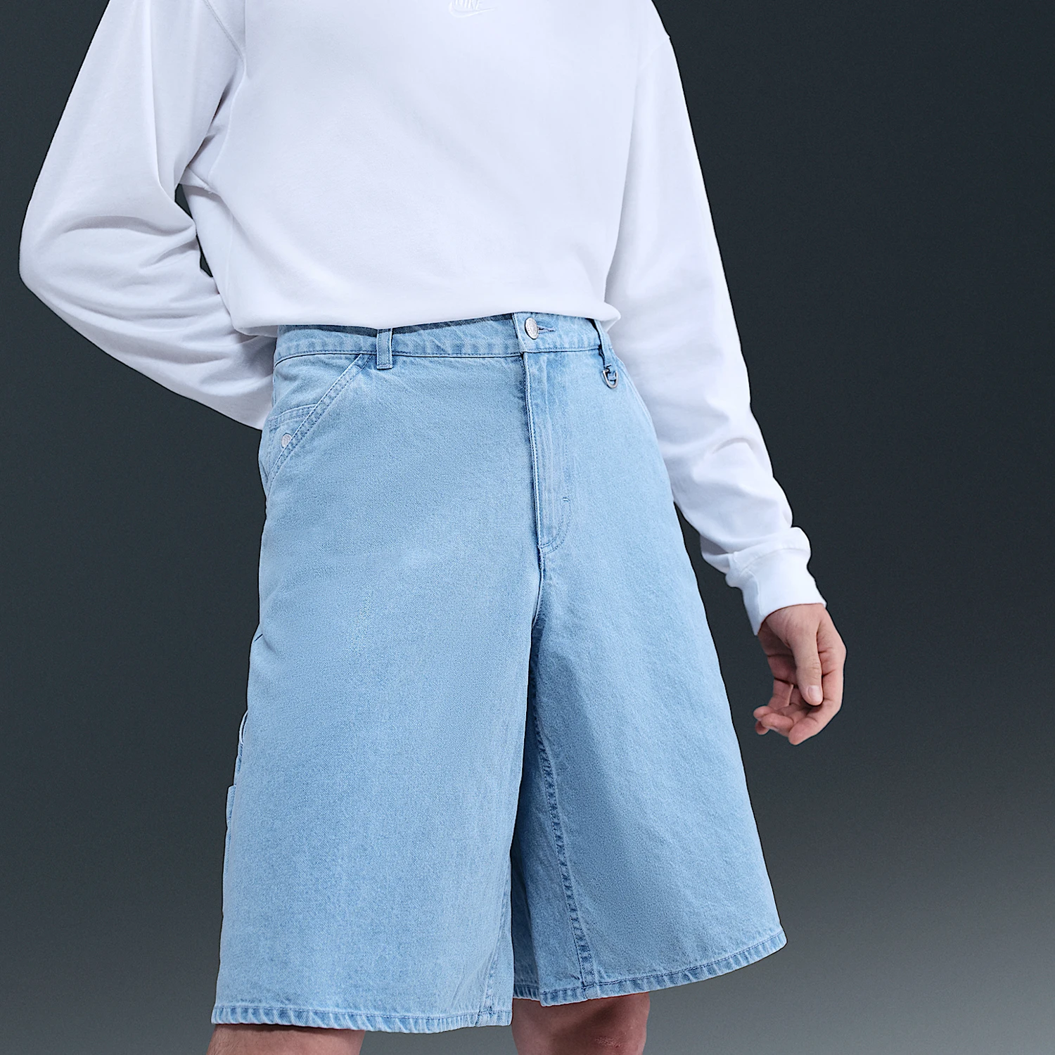 Nike genuine summer men's denim loose casual shorts IO7868-493
Nike genuine summer men's denim loose casual shorts IO7868-493