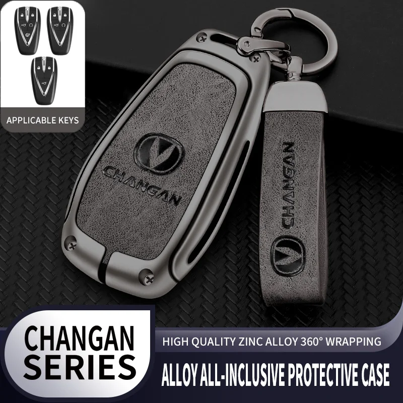 Alloy Leather Car Remote Key Case Cover Protection For Changan Eado Unit CS35plus CS55plus CS75plus Auto Keychain Accessories
Alloy Leather Car Remote Key Case Cover Protection For Changan Eado Unit CS35plus CS55plus CS75plus Auto Keychain Accessories