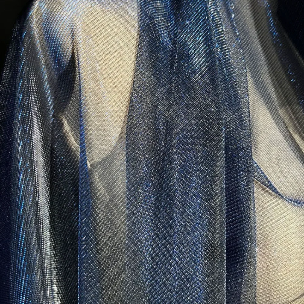 Royal Blue Laser Gradient Glitter Perspective Mesh Fabric Hanfu Stage Clothing Designer for Diy Sewing Material Wholesale Cloth
Royal Blue Laser Gradient Glitter Perspective Mesh Fabric Hanfu Stage Clothing Designer for Diy Sewing Material Wholesale Cloth