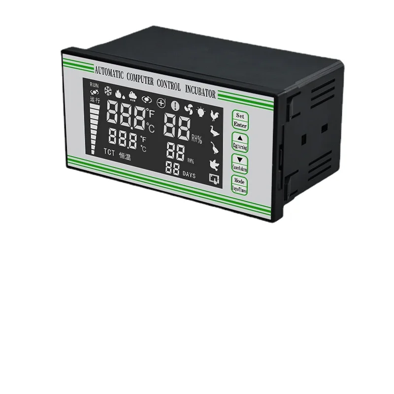Incubator controller fully automatic temperature and humidity color screen temperature controller
Incubator controller fully automatic temperature and humidity color screen temperature controller
