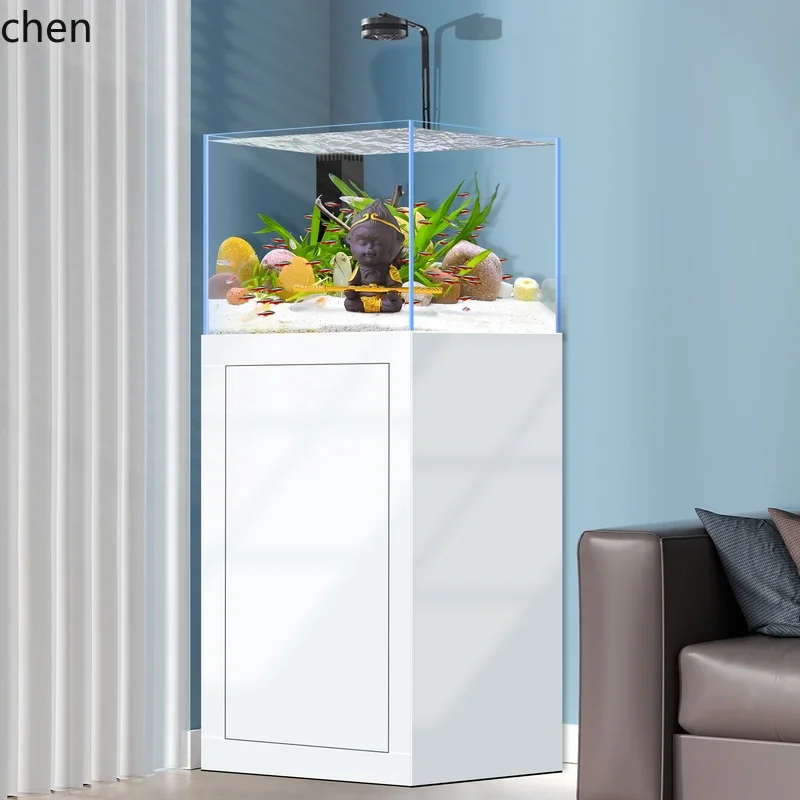 YG-6 fish tank living room new small ultra-white glass ecological bottom filter desktop vertical stream tank aquarium
YG-6 fish tank living room new small ultra-white glass ecological bottom filter desktop vertical stream tank aquarium