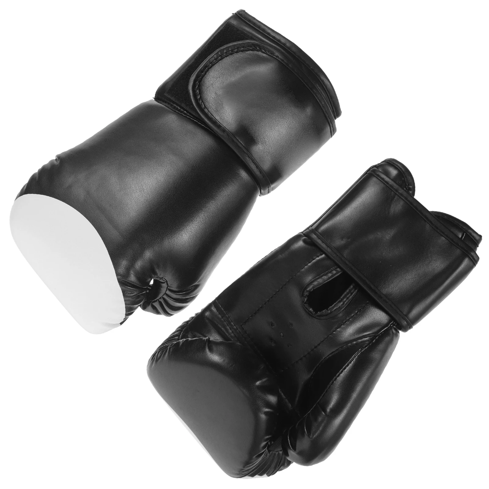1 Pair Black Boxing Gloves Durable PU Training Kickboxing Sparring Fight Punching Men Women Martial Arts Fitness Workout Gloves
1 Pair Black Boxing Gloves Durable PU Training Kickboxing Sparring Fight Punching Men Women Martial Arts Fitness Workout Gloves