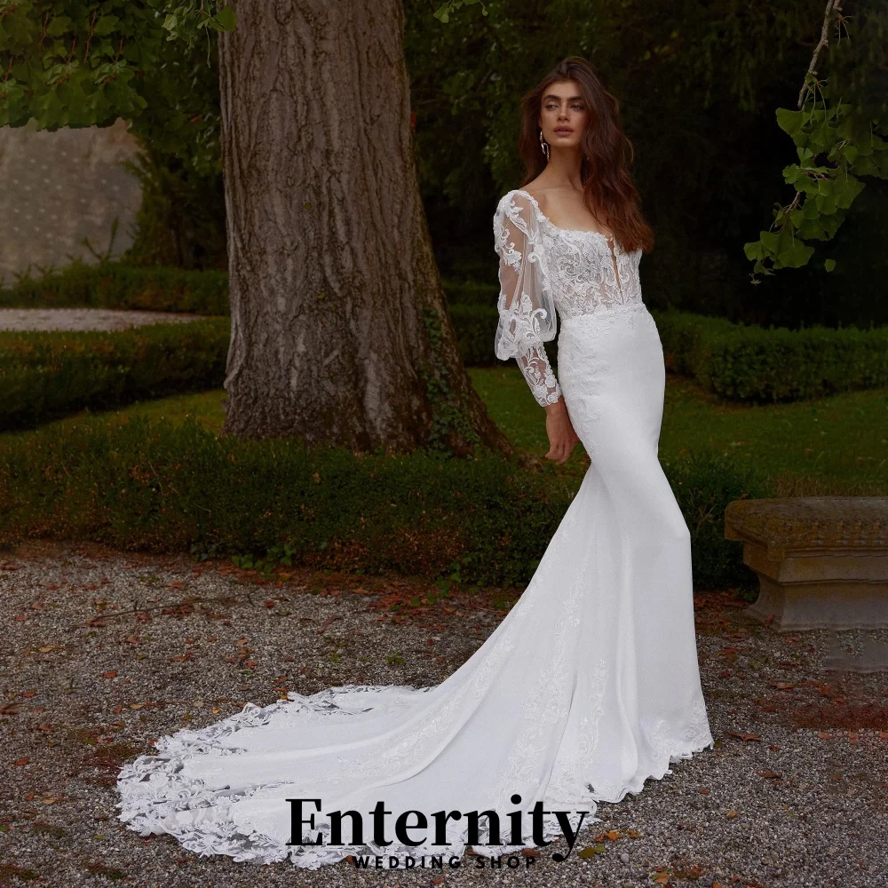 Customized Backless Wedding Dress Elegant V-neck Long Sleeve For Women Charming Lace Applique Bridal Gown Vestidos De Novia
Customized Backless Wedding Dress Elegant V-neck Long Sleeve For Women Charming Lace Applique Bridal Gown Vestidos De Novia