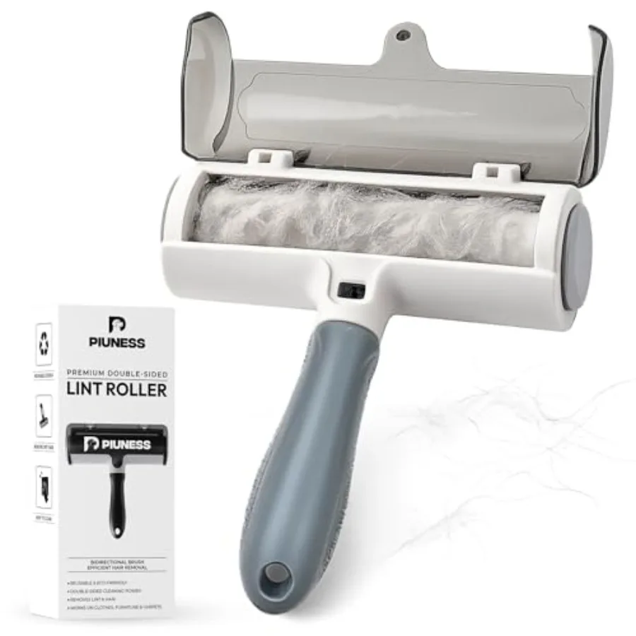 Reusable Pet Hair Remover Roller Heavy Duty Lint Roller for Dog Cat Hair No Sticky Sheets, Eco-Friendly Hair Remover for Furnit
Reusable Pet Hair Remover Roller Heavy Duty Lint Roller for Dog Cat Hair No Sticky Sheets, Eco-Friendly Hair Remover for Furnit