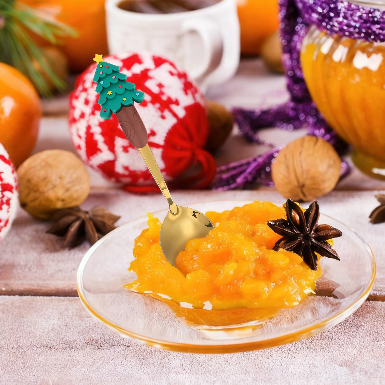 4Pcs Christmas Cartoon Stainless Steel Tableware Spoon Long Handle Dessert Coffee Tea Stirring Spoon Mini Coffee Spoons
4Pcs Christmas Cartoon Stainless Steel Tableware Spoon Long Handle Dessert Coffee Tea Stirring Spoon Mini Coffee Spoons