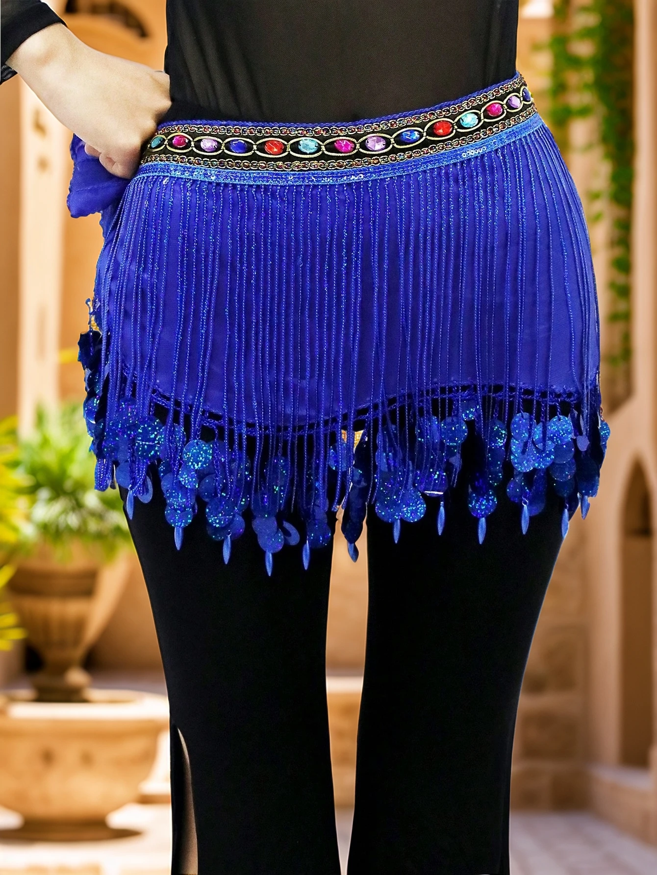 Triangle Tassel Hip Scarf for Belly Dance | Sequined Waist Wrap for Women's Performance Costume
Triangle Tassel Hip Scarf for Belly Dance | Sequined Waist Wrap for Women's Performance Costume