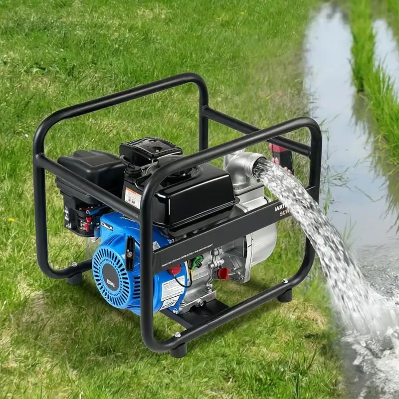 Gasoline Powered Trash Pump, 2 in/50 mm, 6.5HP 132 GPM 4-Stroke Gasoline Engine Water Transfer Pump with 98 ft Max Lift 26ft Max Suction Inlet Filter, Cast Iron Impeller for Irrigation Pool
Gasoline Powered Trash Pump, 2 in/50 mm, 6.5HP 132 GPM 4-Stroke Gasoline Engine Water Transfer Pump with 98 ft Max Lift 26ft Max Suction Inlet Filter, Cast Iron Impeller for Irrigation Pool