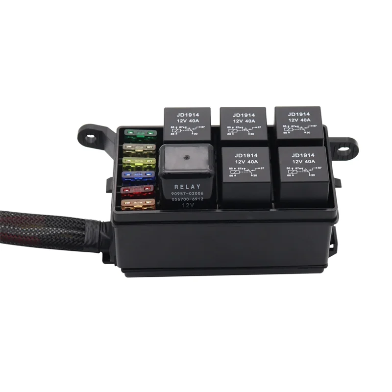 12V Relay Box 6 Slots Relay Block 6 Way Fuse Block With Relay Box And Relay Set Automotive Relay Set
12V Relay Box 6 Slots Relay Block 6 Way Fuse Block With Relay Box And Relay Set Automotive Relay Set
