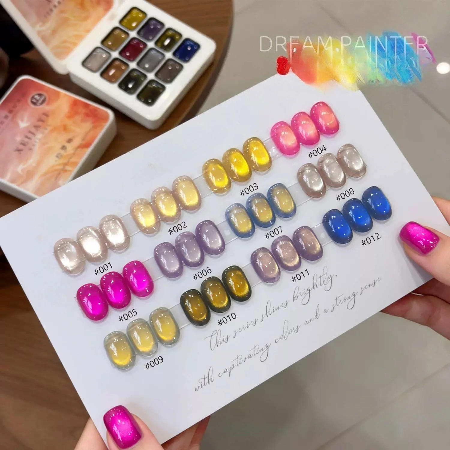 12Grids Dreamy Glass Beads Solid Cat Eye Nail Gel Polish Magnetic Crystal Cat Eye UV/LED Soak Off Gel Varnishes for Manicure
12Grids Dreamy Glass Beads Solid Cat Eye Nail Gel Polish Magnetic Crystal Cat Eye UV/LED Soak Off Gel Varnishes for Manicure