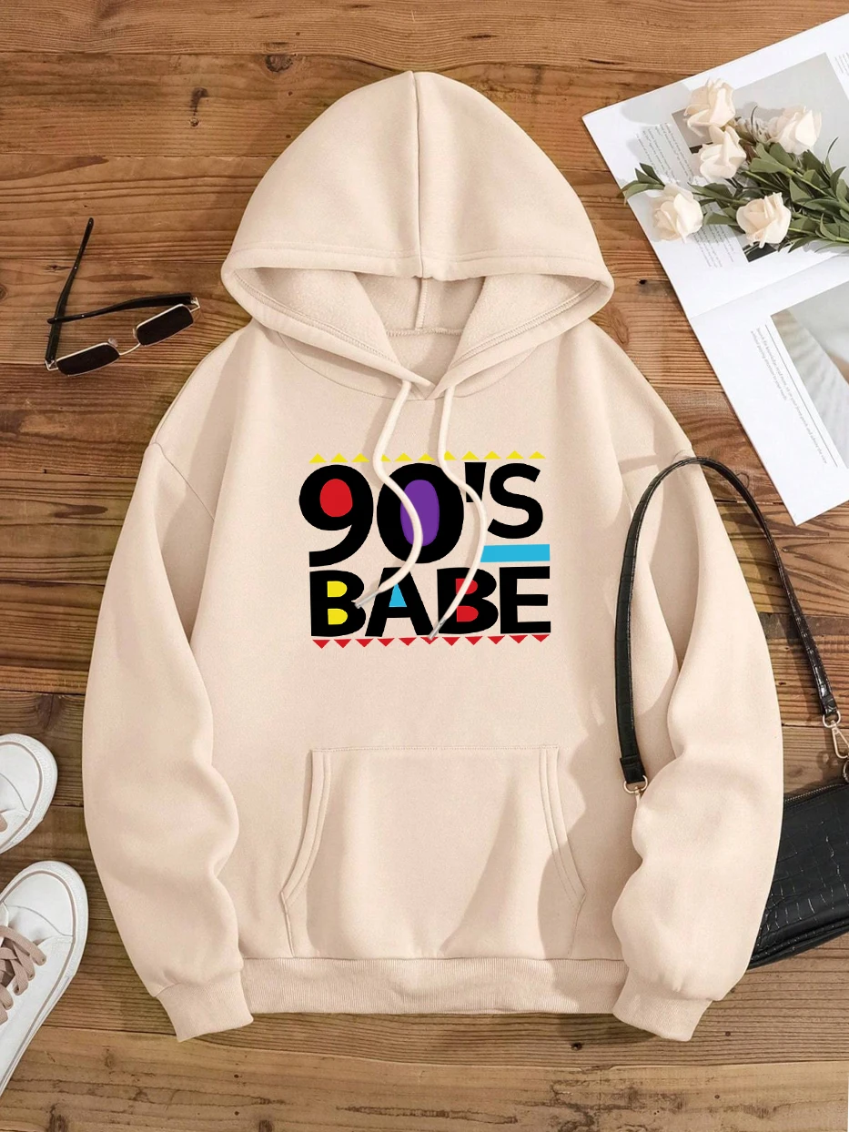 90'S Babe Letter Graphic Print Men Women Hoodie Hip Hop O-Neck Streetwear Loose Crewneck Hoody Fashion Oversize Couple Clothing
90'S Babe Letter Graphic Print Men Women Hoodie Hip Hop O-Neck Streetwear Loose Crewneck Hoody Fashion Oversize Couple Clothing