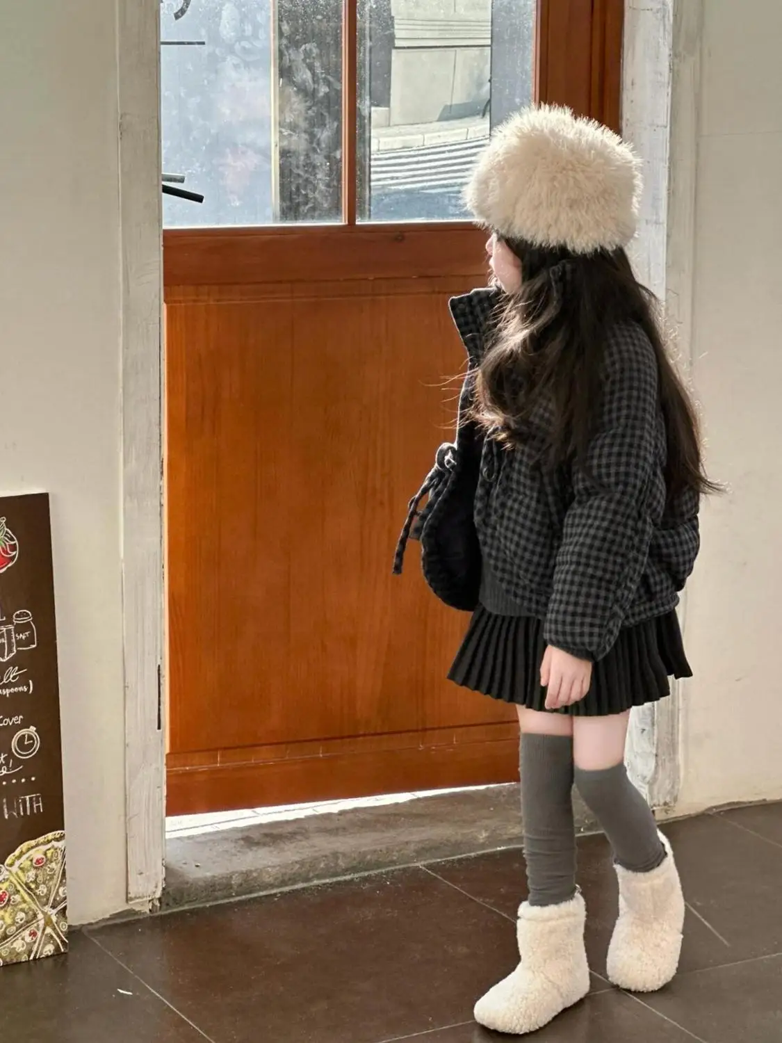 Children Girls Pocket Coat Winter Warm Black Thick Grid Jacket Casual Kids Top Waistcoat Handsome Windcoat Clothing
Children Girls Pocket Coat Winter Warm Black Thick Grid Jacket Casual Kids Top Waistcoat Handsome Windcoat Clothing