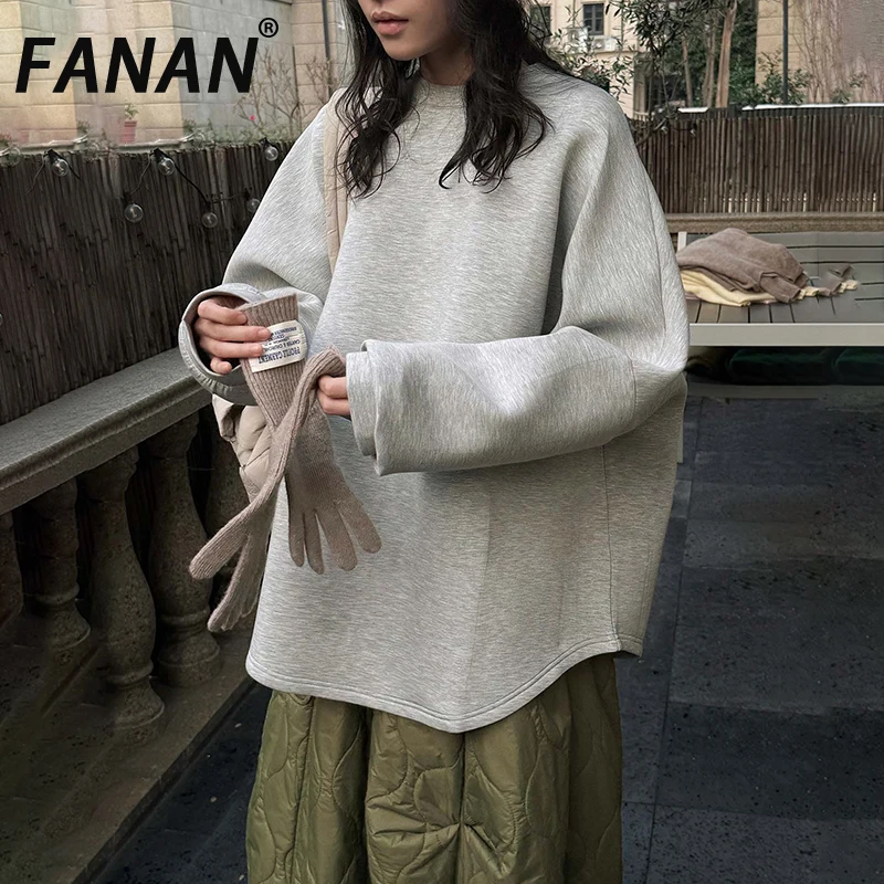 Женский свитшот FANAN в корейском стиле, с круглым вырезом, длинными рукавами, повседневный свободный топ, женская одежда, новинка весны 2026
Женский свитшот FANAN в корейском стиле, с круглым вырезом, длинными рукавами, повседневный свободный топ, женская одежда, новинка весны 2026