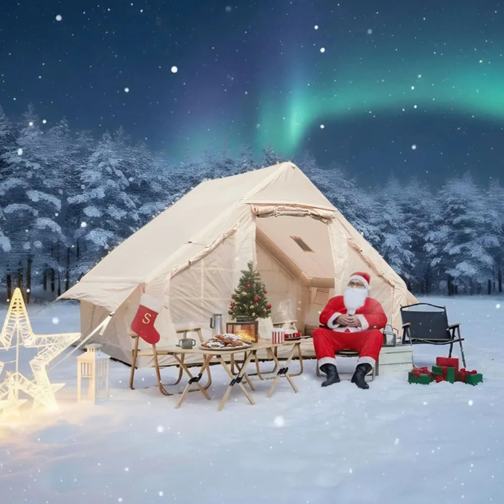 Inflatable Camping Tent with Hand Pump: Easy Setup, Waterproof Windproof,4-Season Oxford Tent (Mesh & Chimney Window)
Inflatable Camping Tent with Hand Pump: Easy Setup, Waterproof Windproof,4-Season Oxford Tent (Mesh & Chimney Window)