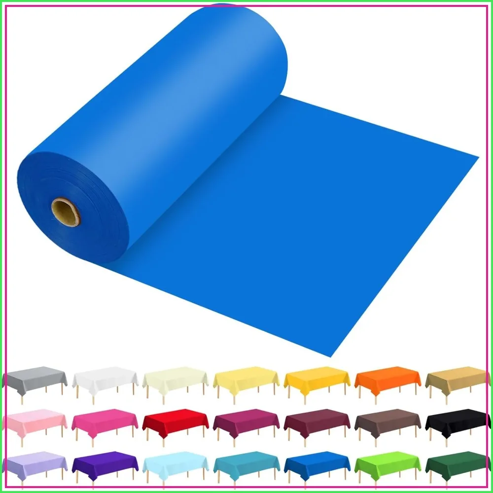 54" x 300' Plastic Table Cover Roll - Disposable for All Tables, Picnic, Party, Banquet, Weddings
54" x 300' Plastic Table Cover Roll - Disposable for All Tables, Picnic, Party, Banquet, Weddings