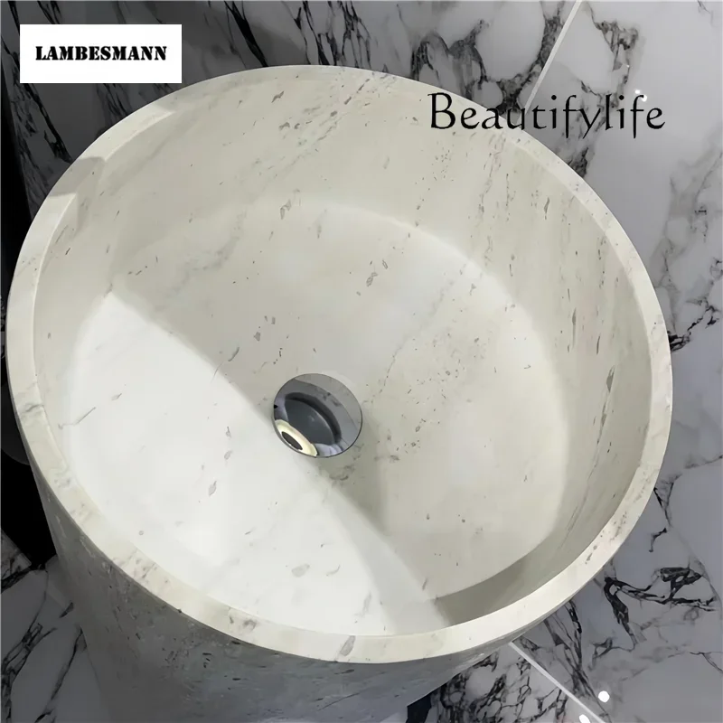 B FKFrench Light Luxury Artificial Travertine Floor Wash Face Sink Bathroom Balcony Household Round Column Basin
B FKFrench Light Luxury Artificial Travertine Floor Wash Face Sink Bathroom Balcony Household Round Column Basin