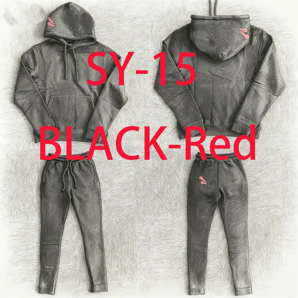 SY-15 Jogging Streetwear Hoodies Trousers Set Tracksuit Men Clothing Y2k Cotton Sweatshirts Tops Pants Mens Clothes Black-Red
SY-15 Jogging Streetwear Hoodies Trousers Set Tracksuit Men Clothing Y2k Cotton Sweatshirts Tops Pants Mens Clothes Black-Red
