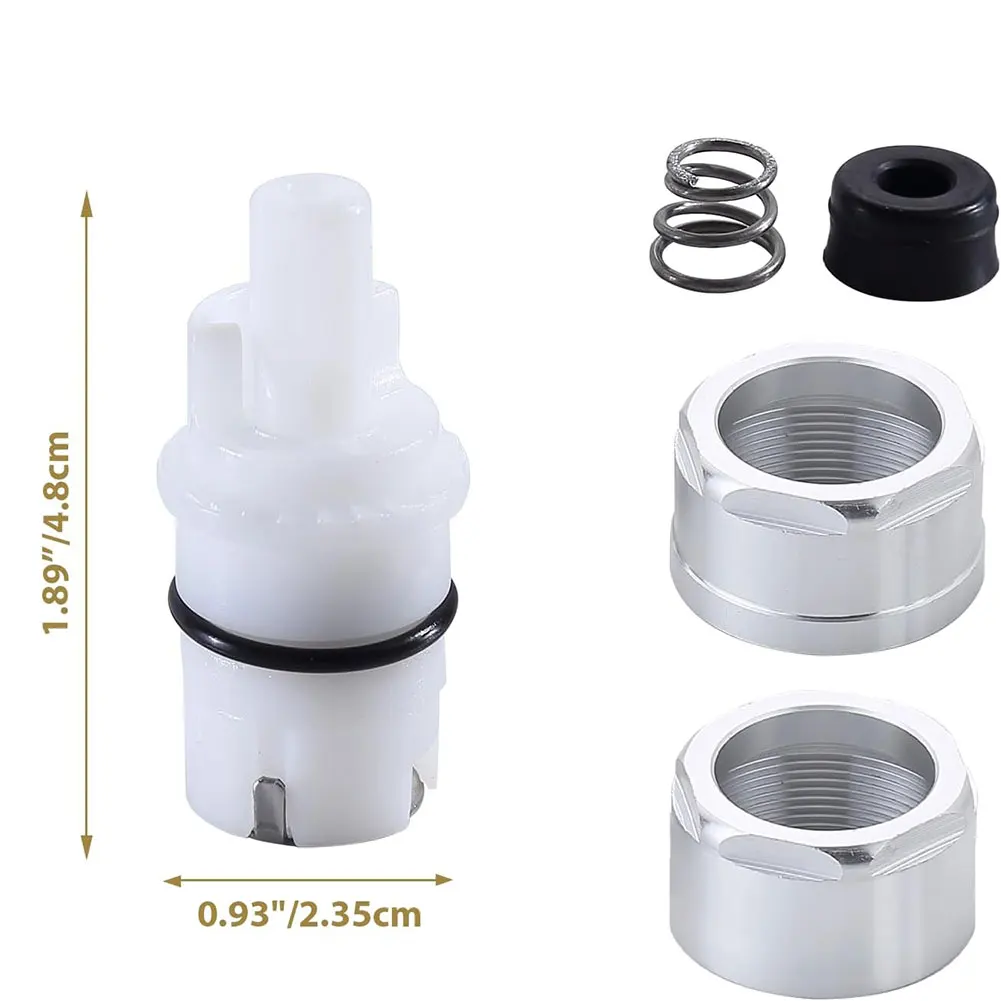 Faucet Cartridge Repair Kit For RP42096 for Peerless Fixtures 1 Pair 2 Stems 2 Springs 2 Seats 4 Lug Nuts White Plastic
Faucet Cartridge Repair Kit For RP42096 for Peerless Fixtures 1 Pair 2 Stems 2 Springs 2 Seats 4 Lug Nuts White Plastic