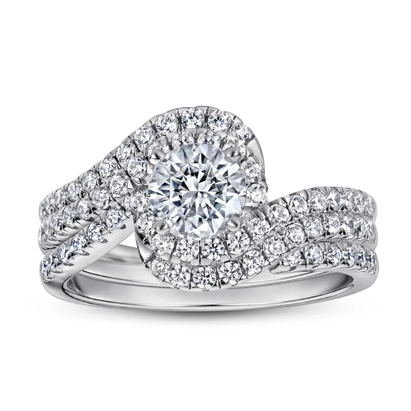 0.6 Carat Moissanite S925 Silver Women Ring Set Classic Wedding Bands Gift Fine Jewelry
0.6 Carat Moissanite S925 Silver Women Ring Set Classic Wedding Bands Gift Fine Jewelry