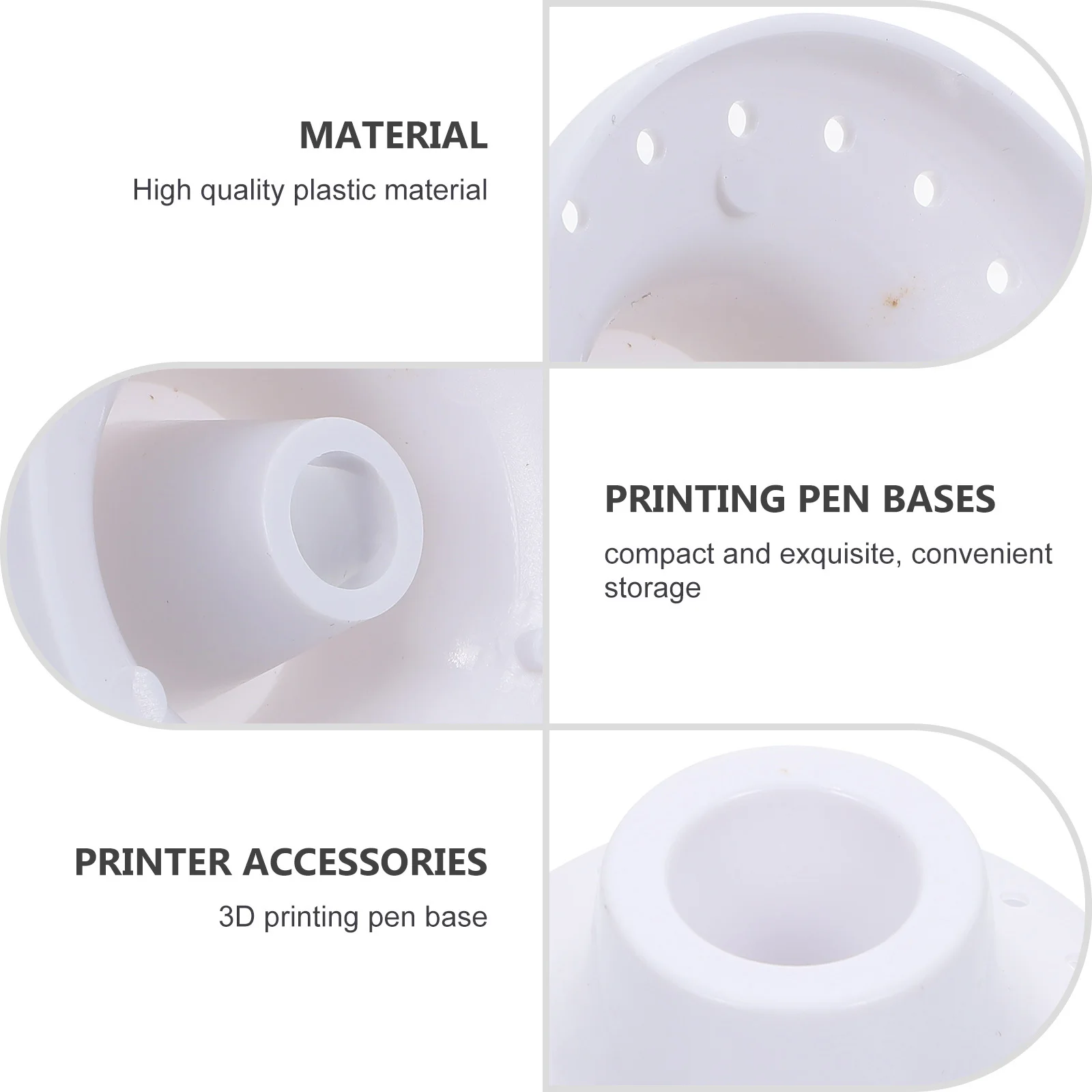 3Pcs 3D Printing Pen Holder Heat Resistant Plastic Stand Stable Support for Desktop Pen Storage Professional 3D Printer