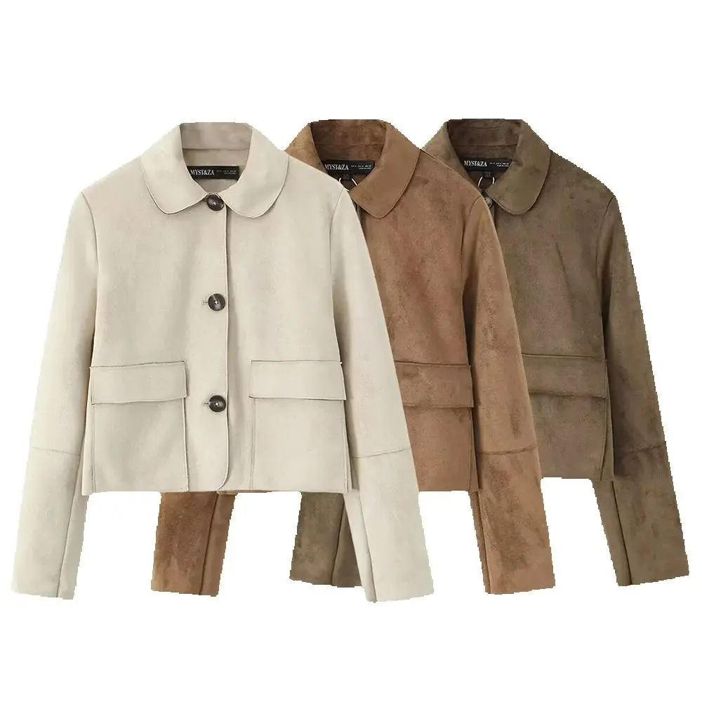 European and American style autumn new product women's versatile commuting long sleeved short jacket jacket
European and American style autumn new product women's versatile commuting long sleeved short jacket jacket