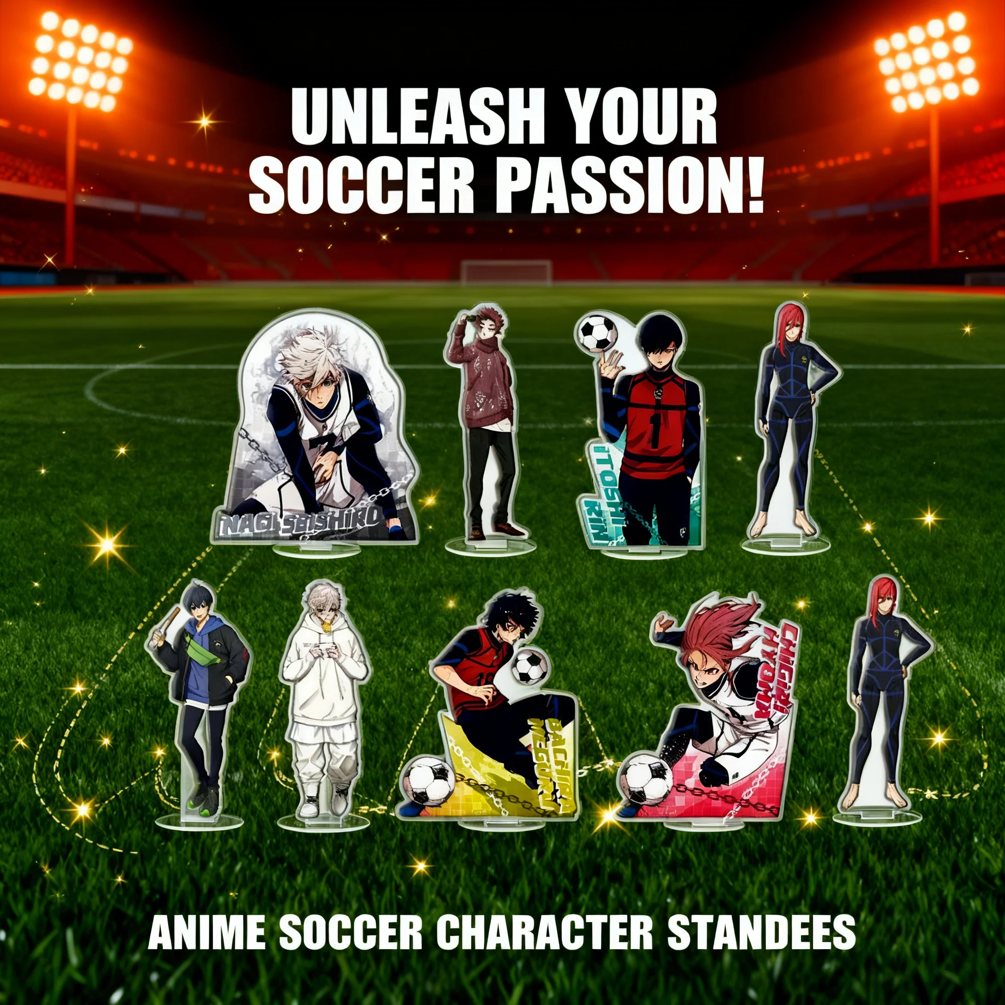 BLUE LOCK Blue Lock Anime Acrylic Stand Figure Isagi Yoichi Bachira Meguru Anime Merchandise Cross Border Ready Stock
BLUE LOCK Blue Lock Anime Acrylic Stand Figure Isagi Yoichi Bachira Meguru Anime Merchandise Cross Border Ready Stock