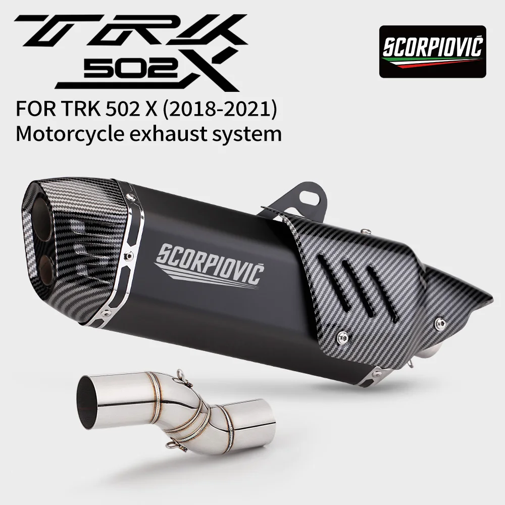 2018-2021 51mm Slip-On Mid-Tail Exhaust System, Mid Connecting Pipe Fit for TRK502X 502X
2018-2021 51mm Slip-On Mid-Tail Exhaust System, Mid Connecting Pipe Fit for TRK502X 502X