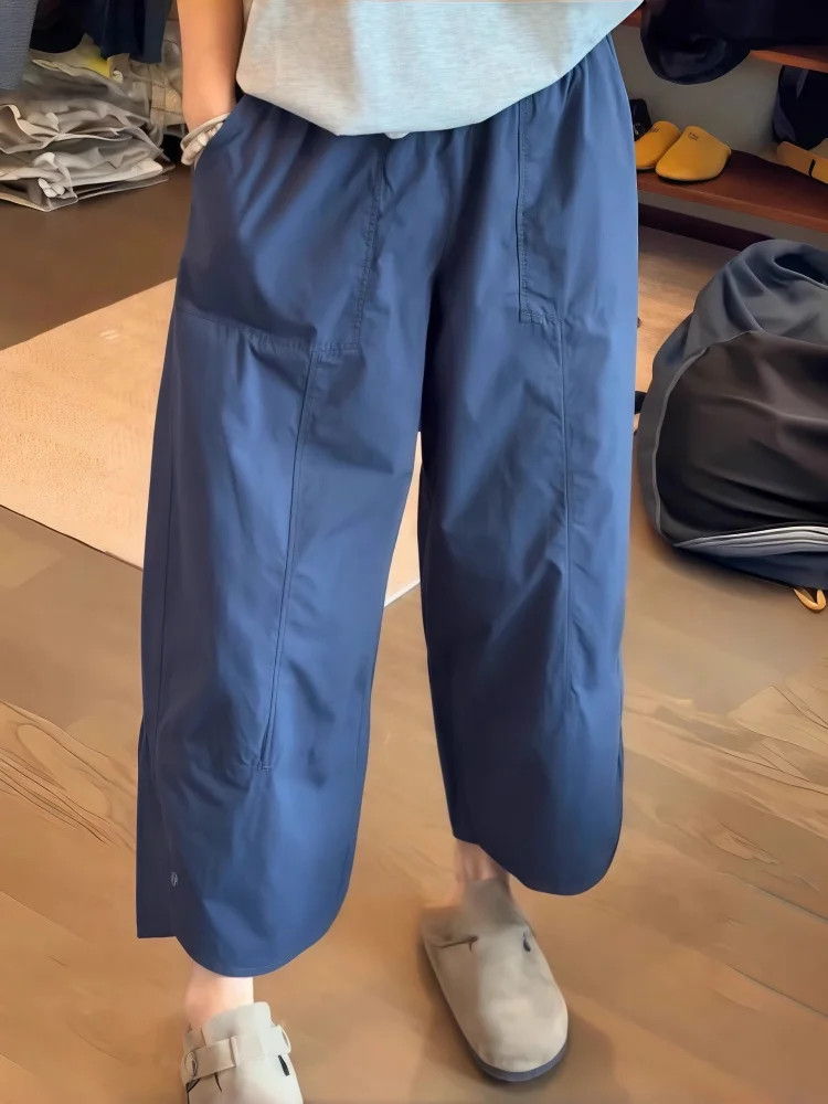 Casual Loose Straight Leg Pants Women's plus Size High Waist Nine Points Fashionable Versatile Slimming Summer New Arrival
Casual Loose Straight Leg Pants Women's plus Size High Waist Nine Points Fashionable Versatile Slimming Summer New Arrival