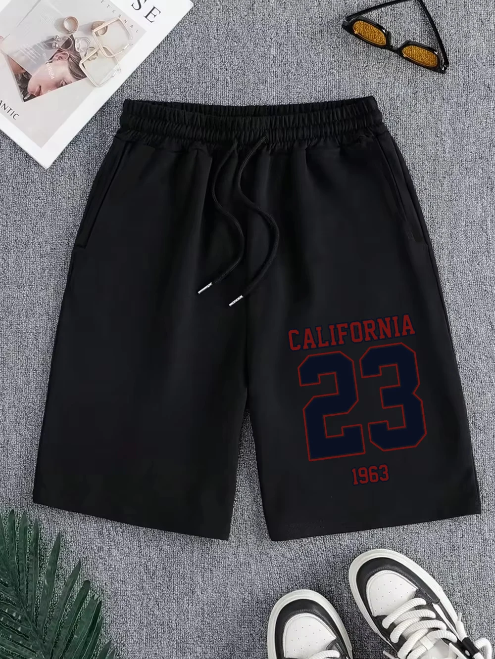Мужские летние шорты 1963 California 23 с принтом, широкие, до колена, с карманами, для бега, базовые, с высокой талией
Мужские летние шорты 1963 California 23 с принтом, широкие, до колена, с карманами, для бега, базовые, с высокой талией