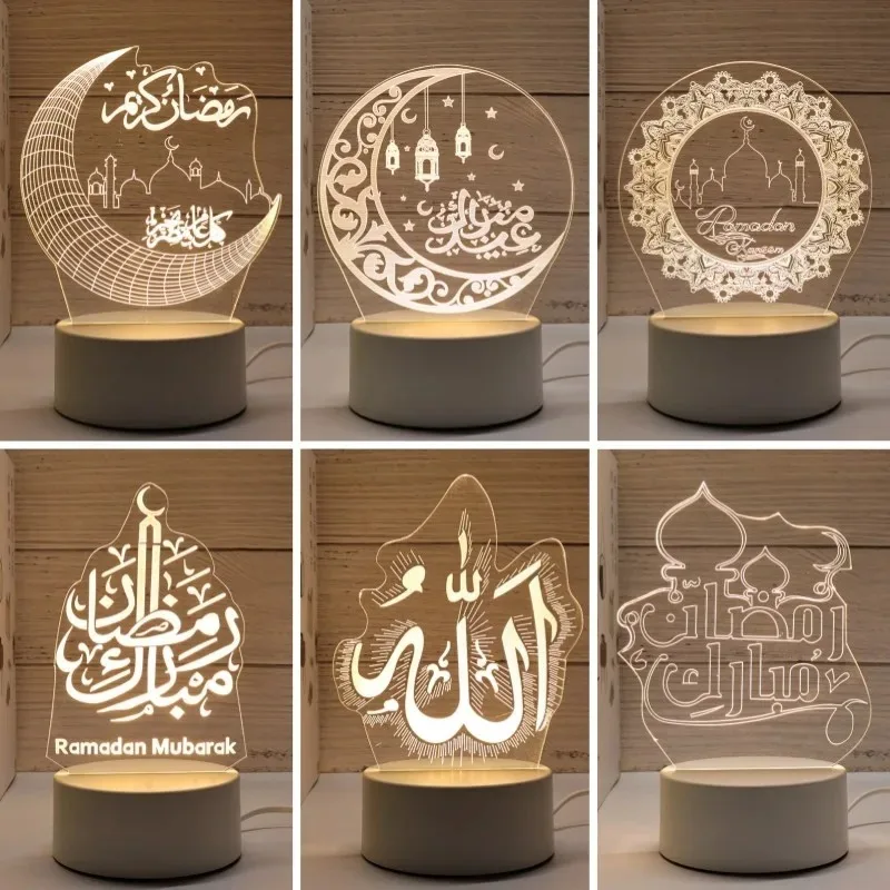 USB Powered Eid Mubarak Table Ornaments Novelty LED Night Lamp Home Decor Neon Lights Muslim Ramadan Room Decorations 2026
USB Powered Eid Mubarak Table Ornaments Novelty LED Night Lamp Home Decor Neon Lights Muslim Ramadan Room Decorations 2026