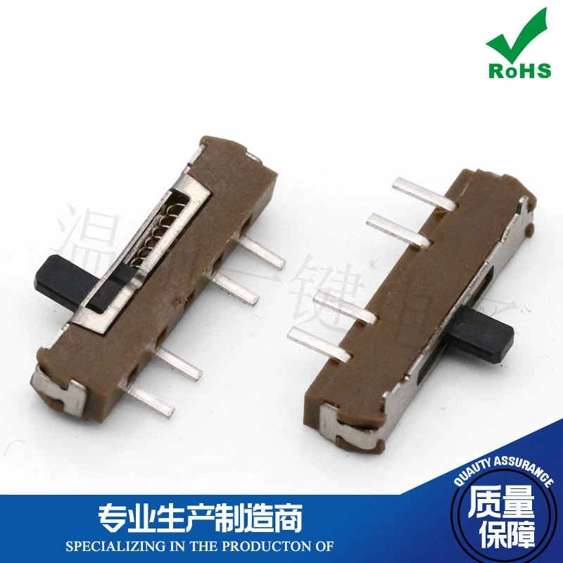 50Pcs/Lot 1P3T Right Reset 4 Feet 3 Gears Mini Toggle Switch Brown Black Handle Height 2mm Toy Power Supply Sliding Switch
50Pcs/Lot 1P3T Right Reset 4 Feet 3 Gears Mini Toggle Switch Brown Black Handle Height 2mm Toy Power Supply Sliding Switch