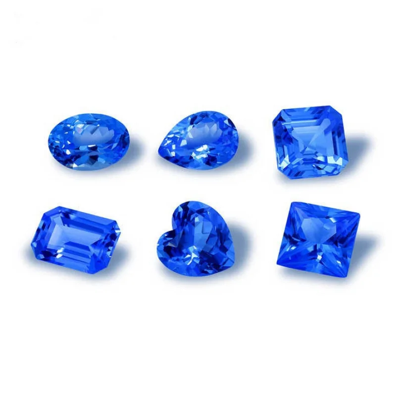Cultivated Sapphire Cobalt Spinel Loose Stone Round Egg Shape Heart Shape Pear Shape Fat Square Cobalt Blue 
Cultivated Sapphire Cobalt Spinel Loose Stone Round Egg Shape Heart Shape Pear Shape Fat Square Cobalt Blue
