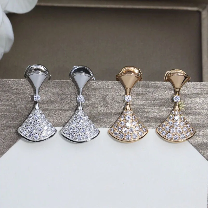 New S925 Sterling Silver Skirt Earrings for Women Sweet Romantic Fashion Simple Luxury Jewelry Party Gift
New S925 Sterling Silver Skirt Earrings for Women Sweet Romantic Fashion Simple Luxury Jewelry Party Gift
