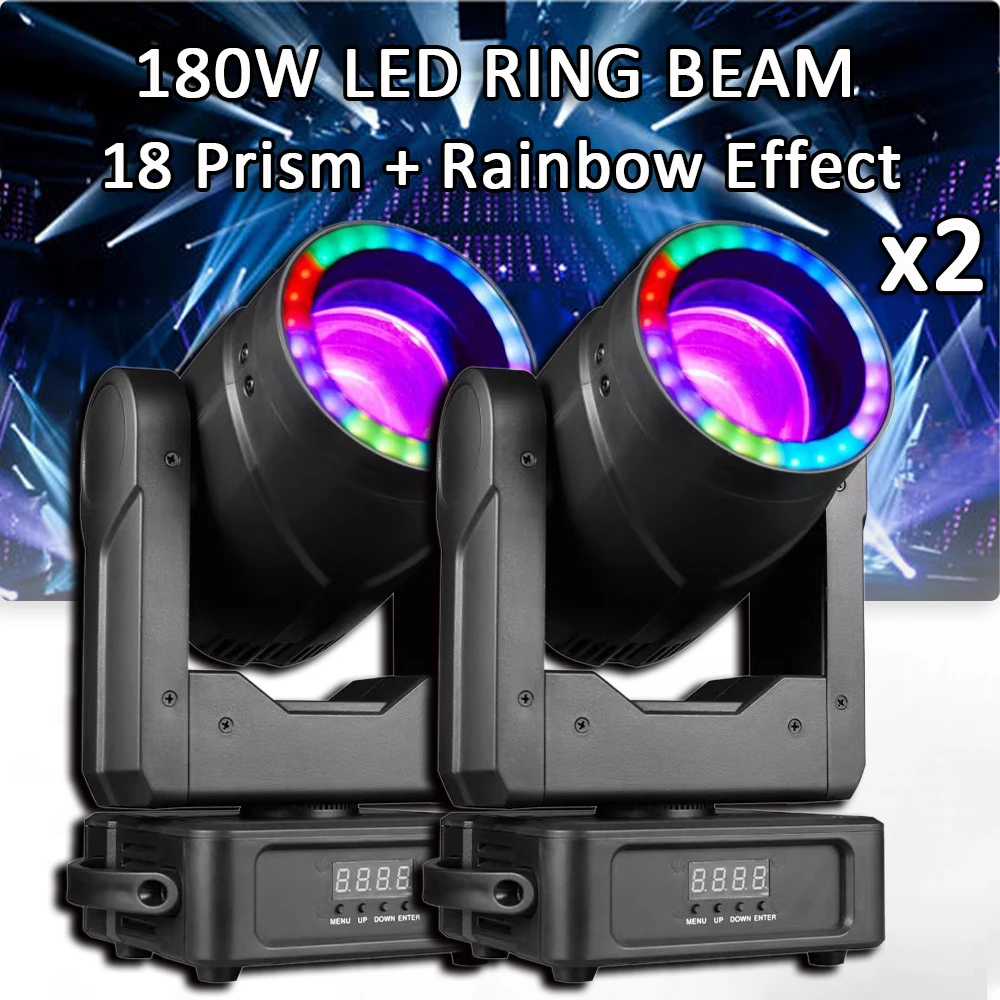 2Pcs/lot 180W LED Beam Moving Head Led Lights DMX512 18 Face Prism Effect For Stage Dj Club Party KTV Concert Lighting
2Pcs/lot 180W LED Beam Moving Head Led Lights DMX512 18 Face Prism Effect For Stage Dj Club Party KTV Concert Lighting