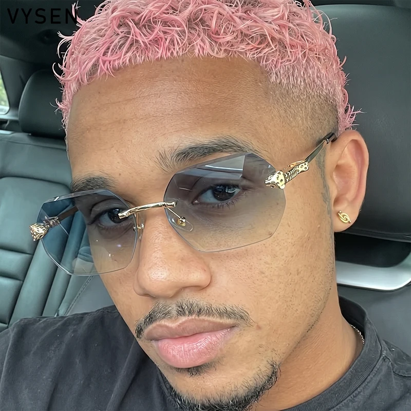 Vintage Square Rimless Punk Sunglasses Men 2026 Luxury Brand Photochromic Polygon Leopard Head Sun Glasses Male Shades Eyewear
Vintage Square Rimless Punk Sunglasses Men 2026 Luxury Brand Photochromic Polygon Leopard Head Sun Glasses Male Shades Eyewear