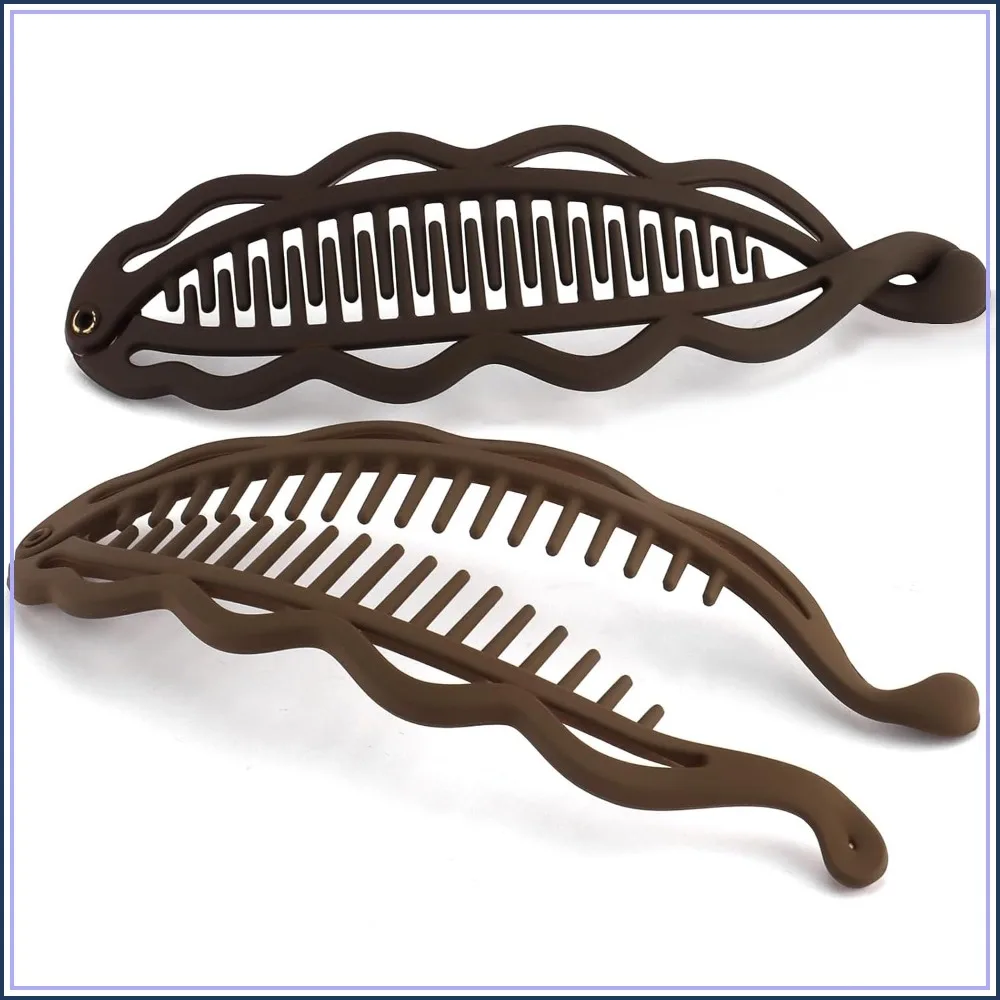 6.69" Large Banana Clip for Thick Curly Hair, Ergonomic Matte Strong Grip Volumizing Ponytail Bun French Twist Accessory
6.69" Large Banana Clip for Thick Curly Hair, Ergonomic Matte Strong Grip Volumizing Ponytail Bun French Twist Accessory