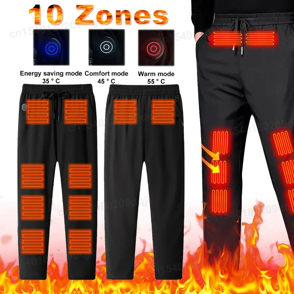 Unisex Heated Pants 10 Heating Zones Electric Thermal Trousers 3 Temperature Modes Waterproof Winter Electric Warmer Clothing
Unisex Heated Pants 10 Heating Zones Electric Thermal Trousers 3 Temperature Modes Waterproof Winter Electric Warmer Clothing